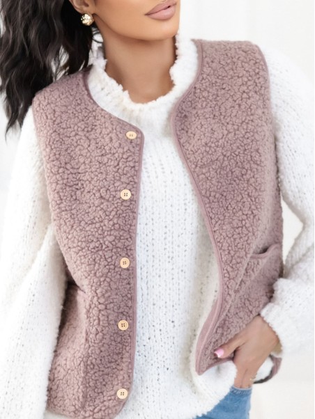 Liemenė-CS-KZ-1404.99P-tamsiai smėlio spalvos