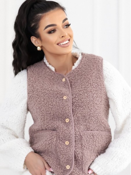 Liemenė-CS-KZ-1404.99P-tamsiai smėlio spalvos