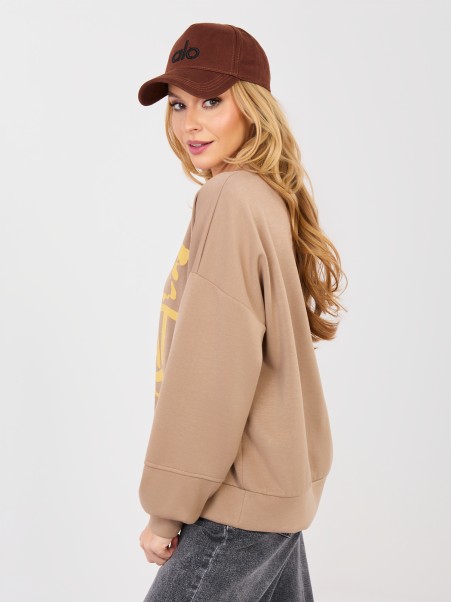 Džemperis-IT-BL-22183.45-tamsiai smėlio spalvos