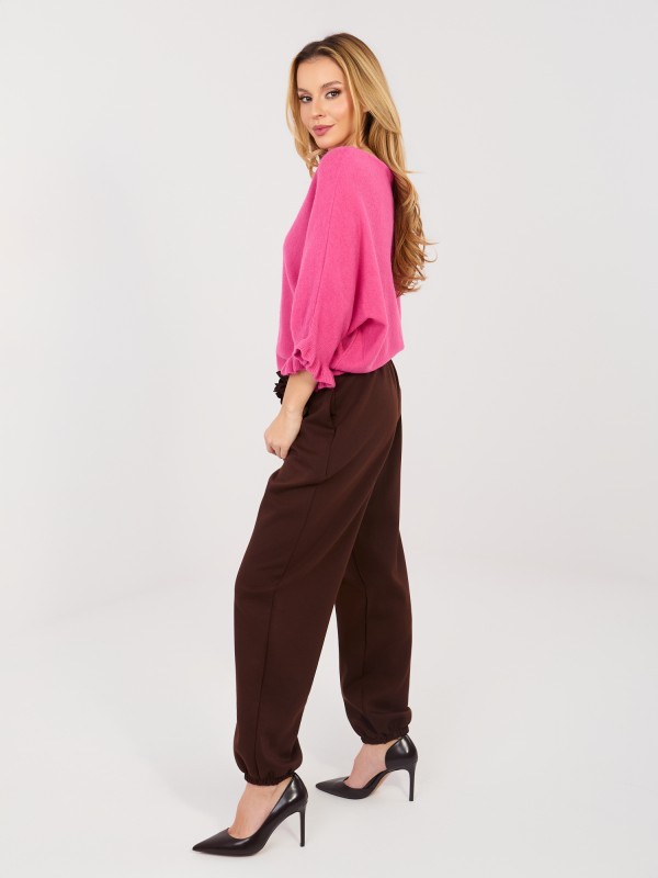 Kelnės-IT-SP-22197.61-tamsiai rudos