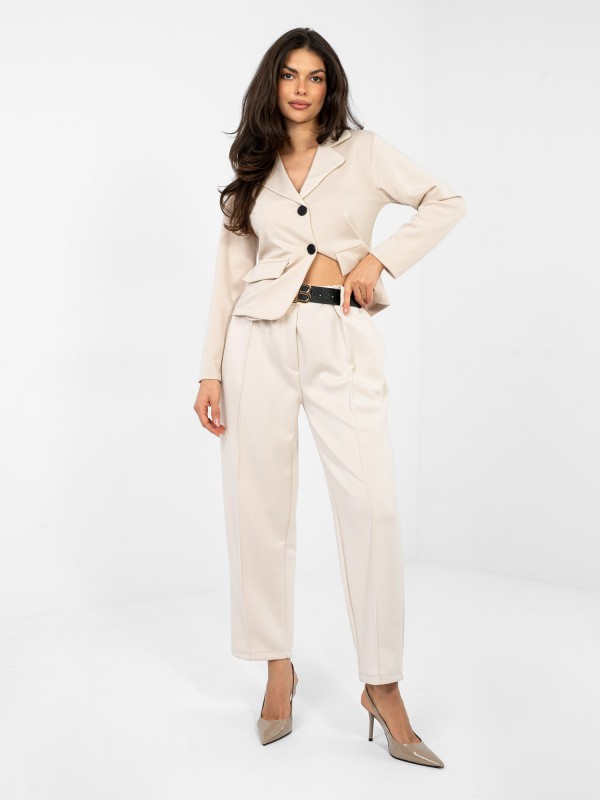 Kelnės-IT-SP-10006.76-šviesiai smėlio spalvos