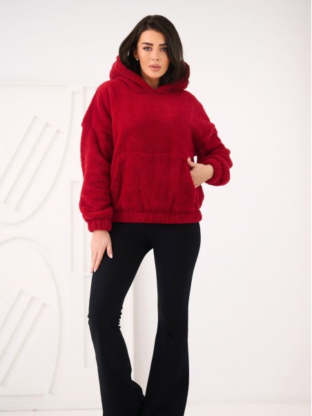 Džemperis-CS-BL-BT1029.97P-tamsiai raudonas