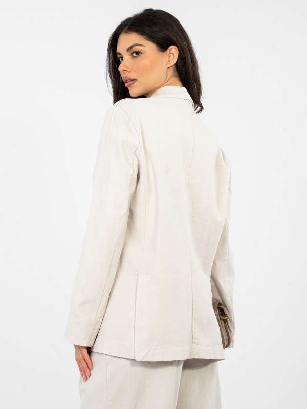 Švarkas-IT-MA-FL7703.49-šviesiai smėlio spalvos