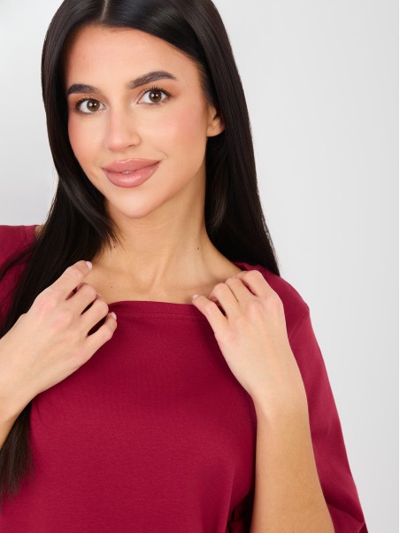 Marškinėliai-RV-TS-A1090.30-bordo spalvos