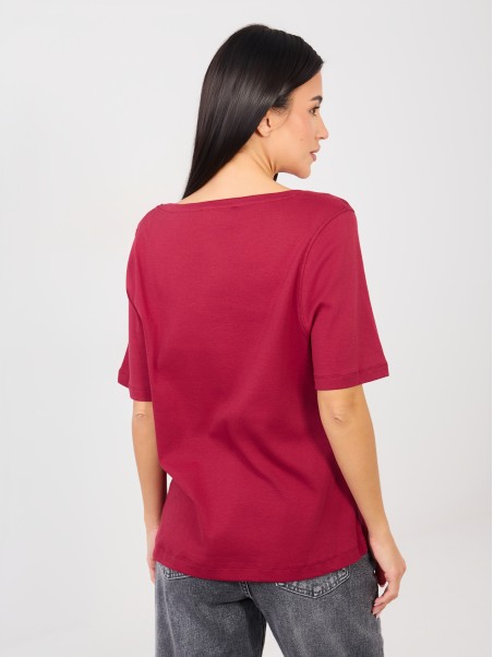 Marškinėliai-RV-TS-A1090.30-bordo spalvos