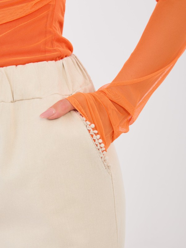 Kelnės-IT-SP-FL9997.76-šviesiai smėlio spalvos