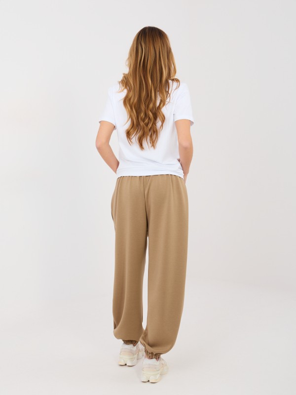 Kelnės-IT-SP-9995.12P-tamsiai smėlio spalvos