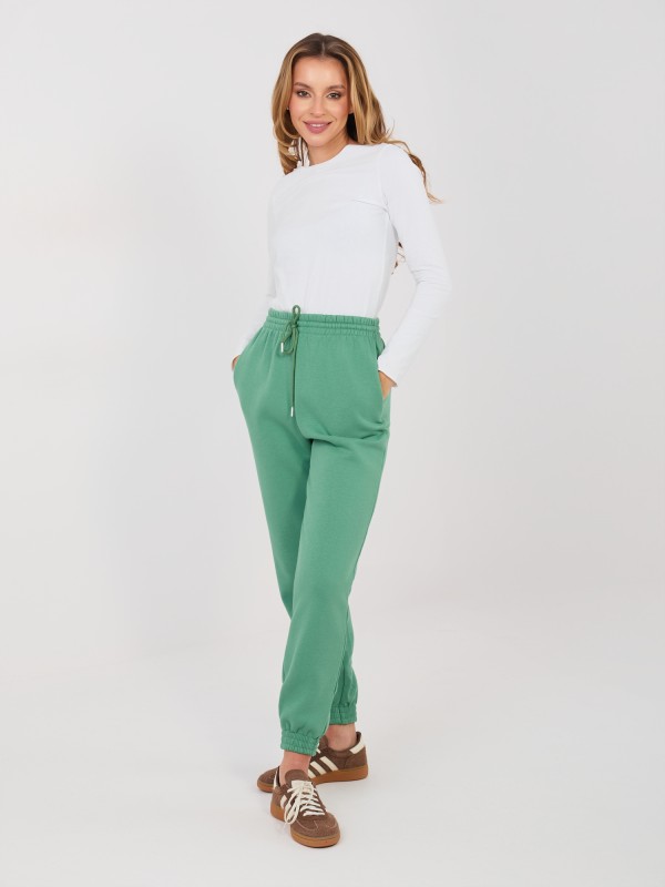 Sportinės kelnės-CLM-DR-1107.98-pistacijų spalvos