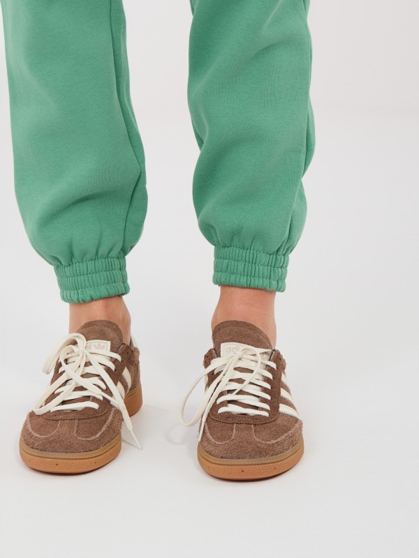 Sportinės kelnės-CLM-DR-1107.98-pistacijų spalvos