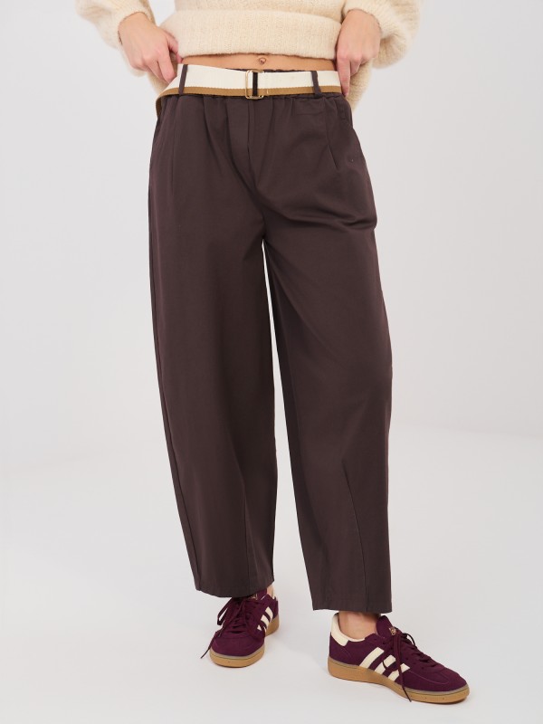 Kelnės-IT-SP-FL10125.78-tamsiai rudos