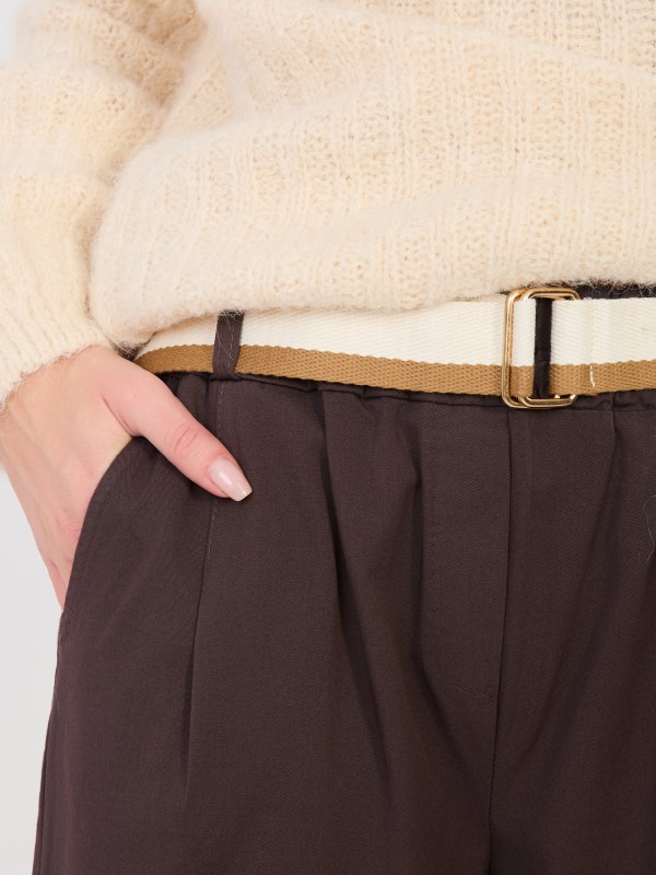 Kelnės-IT-SP-FL10125.78-tamsiai rudos