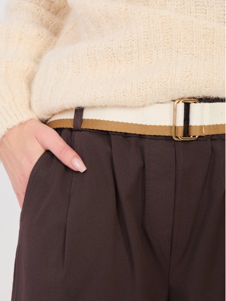 Kelnės-IT-SP-FL10125.78-tamsiai rudos