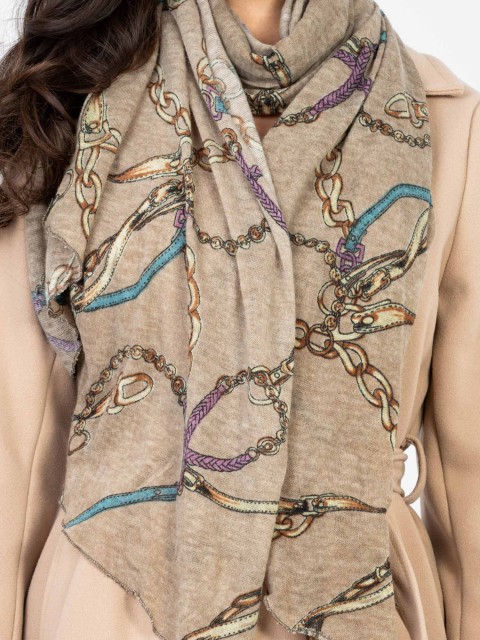 Šalikas-AT-CH-F67024.26-smėlinės spalvos