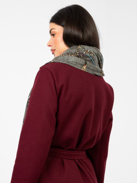 Šalikas-AT-CH-F67024.26-chaki spalvos