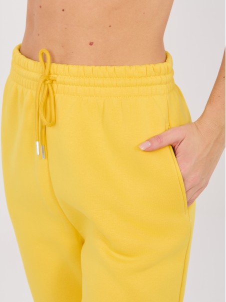 Sportinės kelnės-CLM-DR-1107.98-geltonos