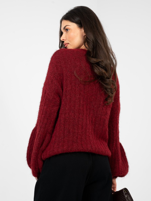 Megztinis-MI-SW-9642.01-bordo spalvos 2