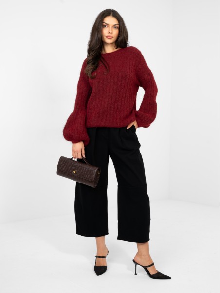 Megztinis-MI-SW-9642.01-bordo spalvos