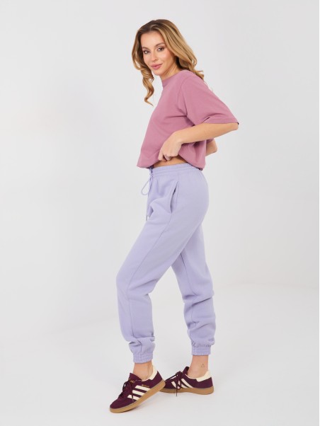 Sportinės kelnės-CLM-DR-1107.98-šviesiai violetinės