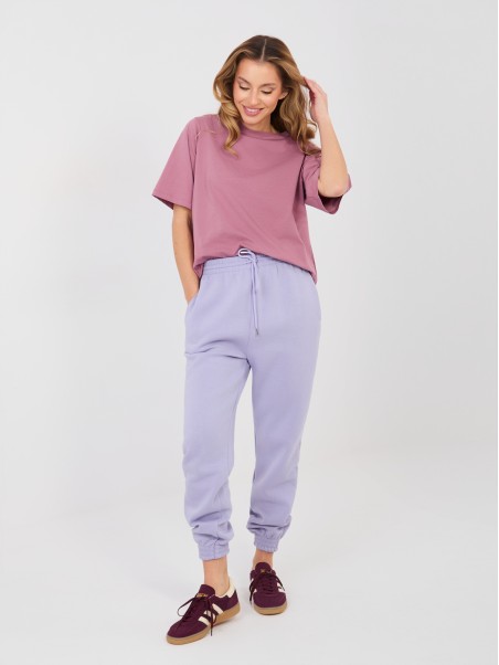 Sportinės kelnės-CLM-DR-1107.98-šviesiai violetinės