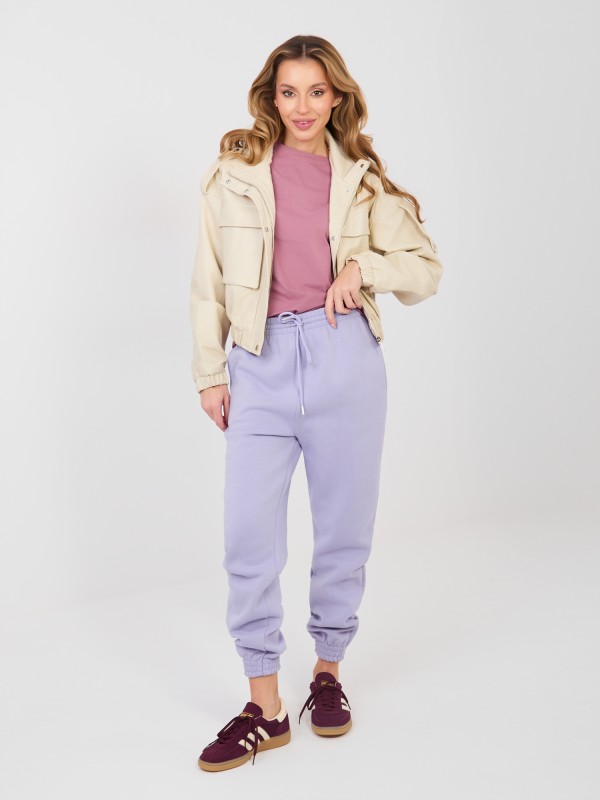 Sportinės kelnės-CLM-DR-1107.98-šviesiai violetinės