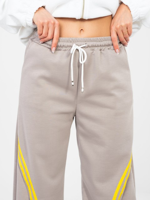 Spodnie dresowe-IT-DR-22168.66-ciemny bezowy