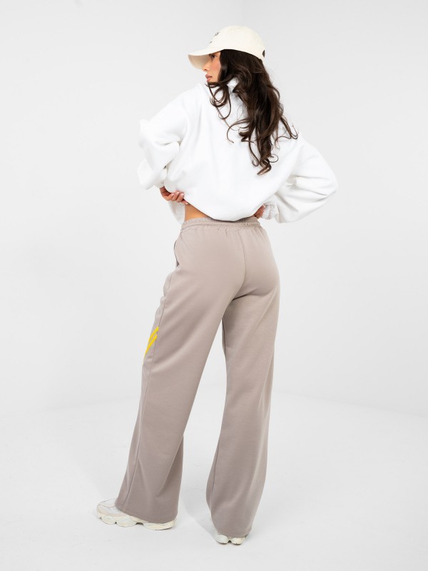 Sportinės kelnės-IT-DR-22168.66-tamsiai smėlio spalvos