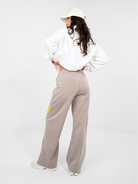 Sportinės kelnės-IT-DR-22168.66-tamsiai smėlio spalvos