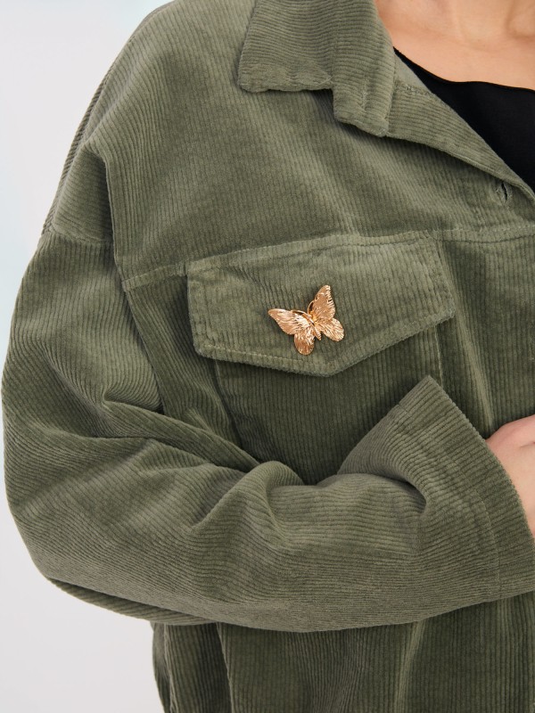 Švarkas-IT-KR-FL10163.46-chaki spalvos