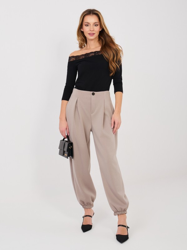 Spodnie-IT-SP-9995.12P-ciemny bezowy 2