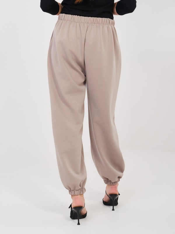 Spodnie-IT-SP-9995.12P-ciemny bezowy