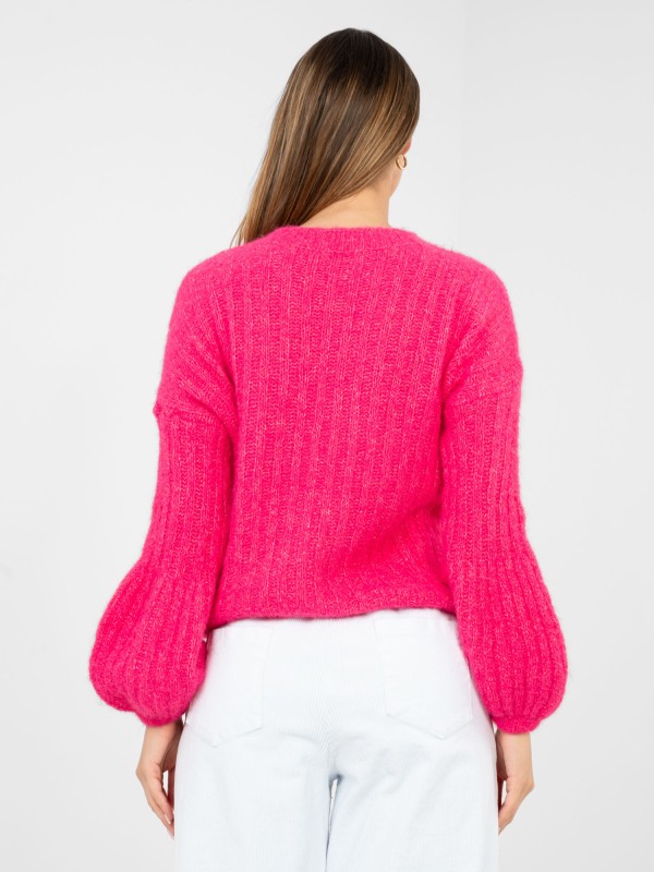 Sweter-MI-SW-9642.01-fuksjowy