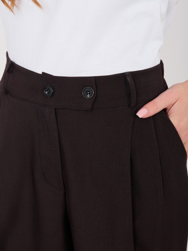 Spodnie-IT-SP-FL9020-1.69-ciemny brązowy