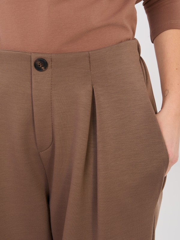 Spodnie-IT-SP-9995.16P-brązowy