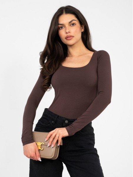 Bluzka-RV-BZ-A1193.26-ciemny brązowy