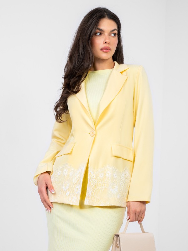 Švarkas-IT-MA-60128.07-šviesiai geltonas