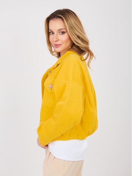 Kurtka-IT-KR-FL10163.10-ciemny żółty