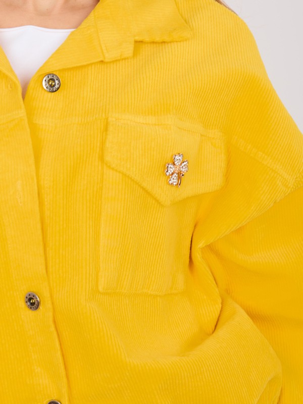 Kurtka-IT-KR-FL10163.10-ciemny żółty