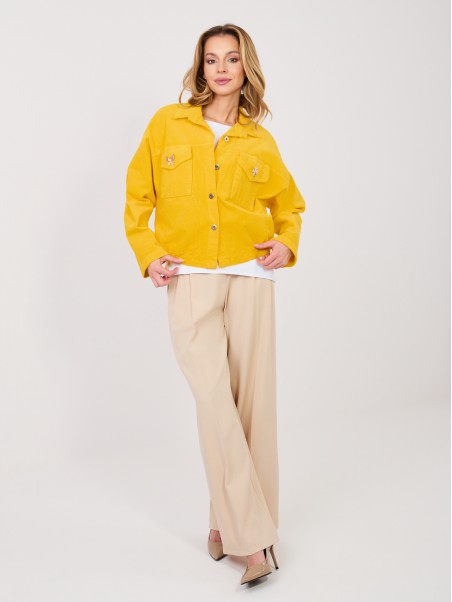 Kurtka-IT-KR-FL10163.10-ciemny żółty