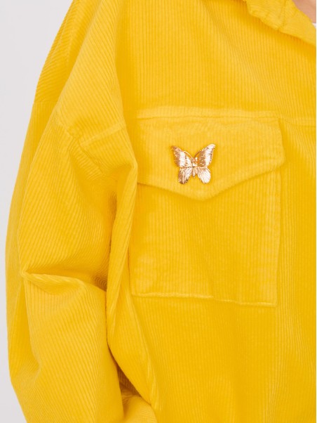 Kurtka-IT-KR-FL10163.10-ciemny żółty