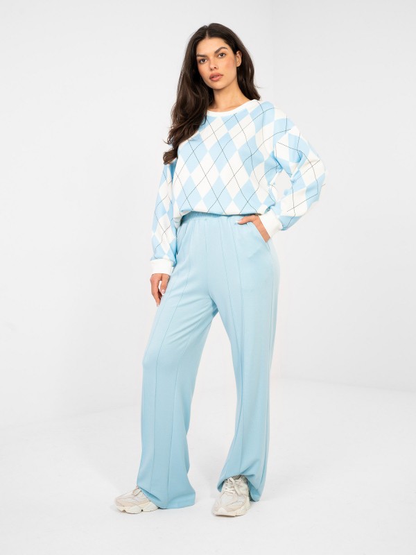 Spodnie dresowe-RV-DR-A1062.08-jasny niebieski 2