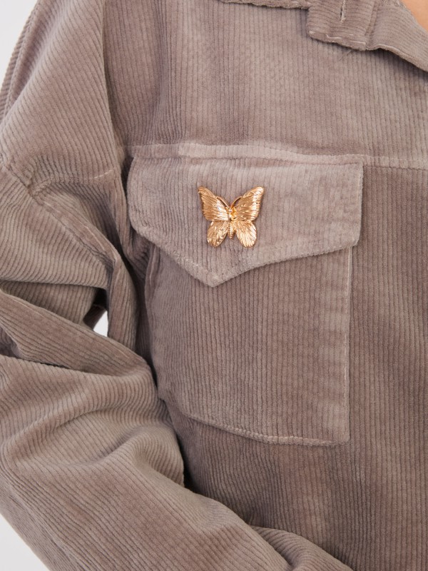 Kurtka-IT-KR-FL10163.46-ciemny bezowy