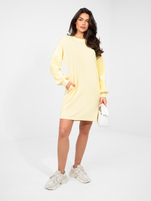 Sukienka-RV-SK-A1064.09-jasny żółty 2