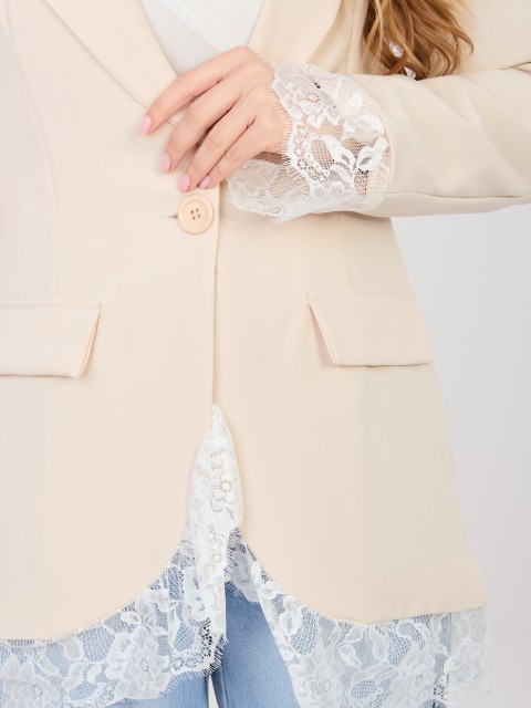 Švarkas-IT-MA-60155.12-šviesiai smėlio spalvos