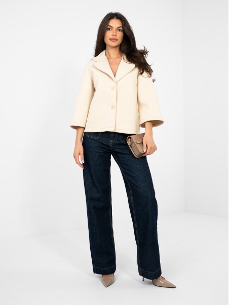 Švarkas-IT-KR-95965.18-šviesiai smėlio spalvos