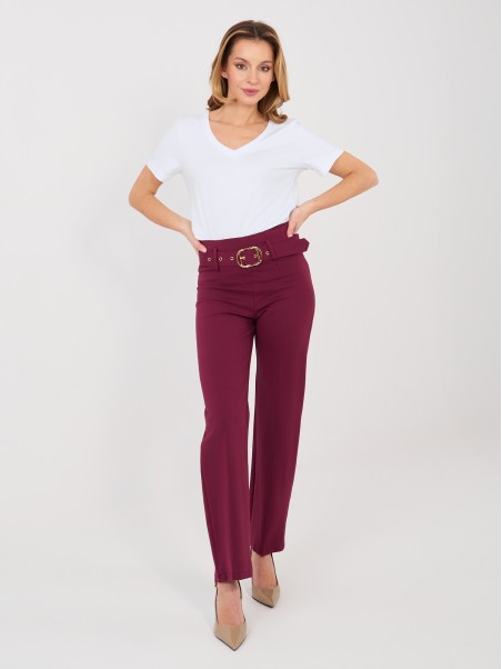 Spodnie-IT-SP-FL7371.93-ciemny czerwony