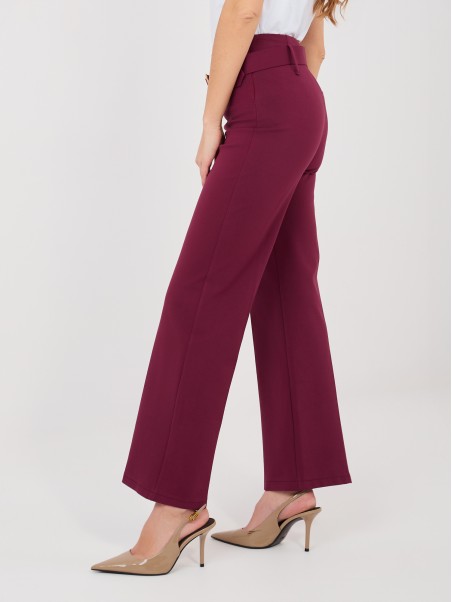 Spodnie-IT-SP-FL7371.93-ciemny czerwony