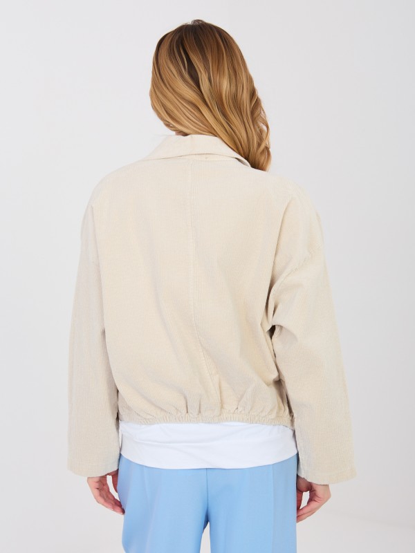 Kurtka-IT-KR-FL10163.10-jasny beżowy