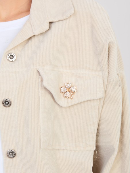 Švarkas-IT-KR-FL10163.10-šviesiai smėlio spalvos