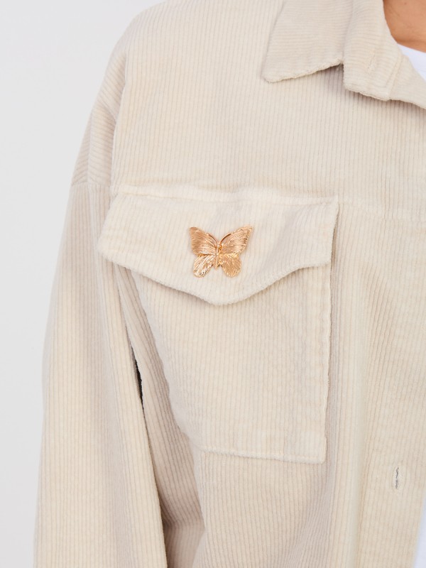 Švarkas-IT-KR-FL10163.10-šviesiai smėlio spalvos