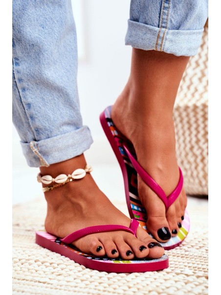 Rubber Flip Flops Lu Boo Pink